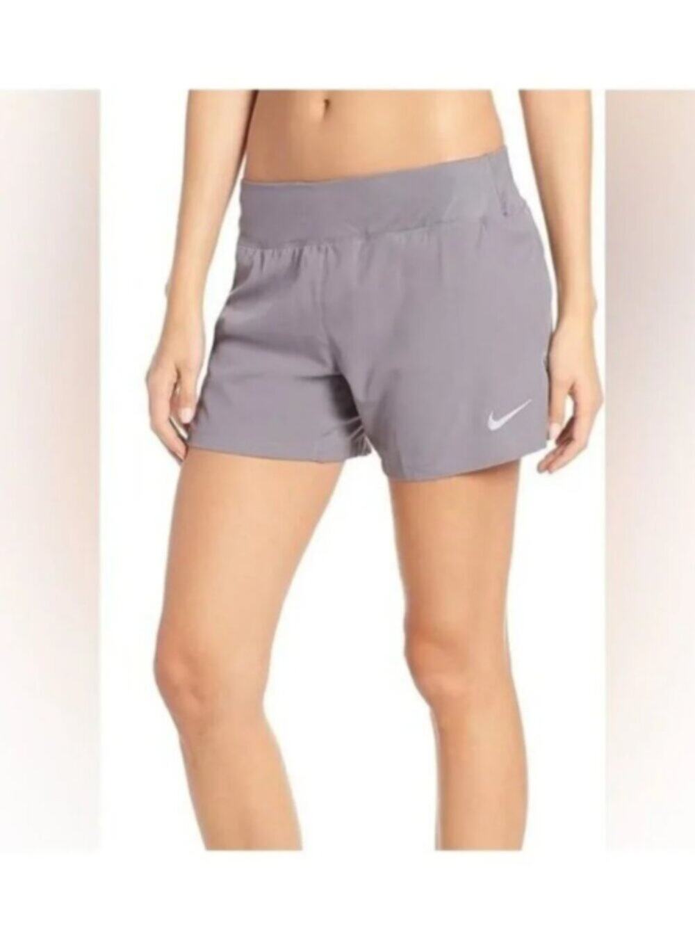 Nike Flex Womens Dri-Fit Running Shorts Gray BQ5927 056 Size XL